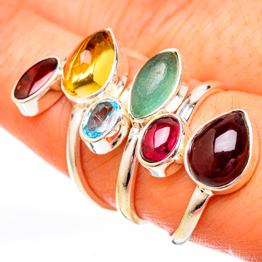 Garnet Rings handcrafted by Anasilvercos - RING122885