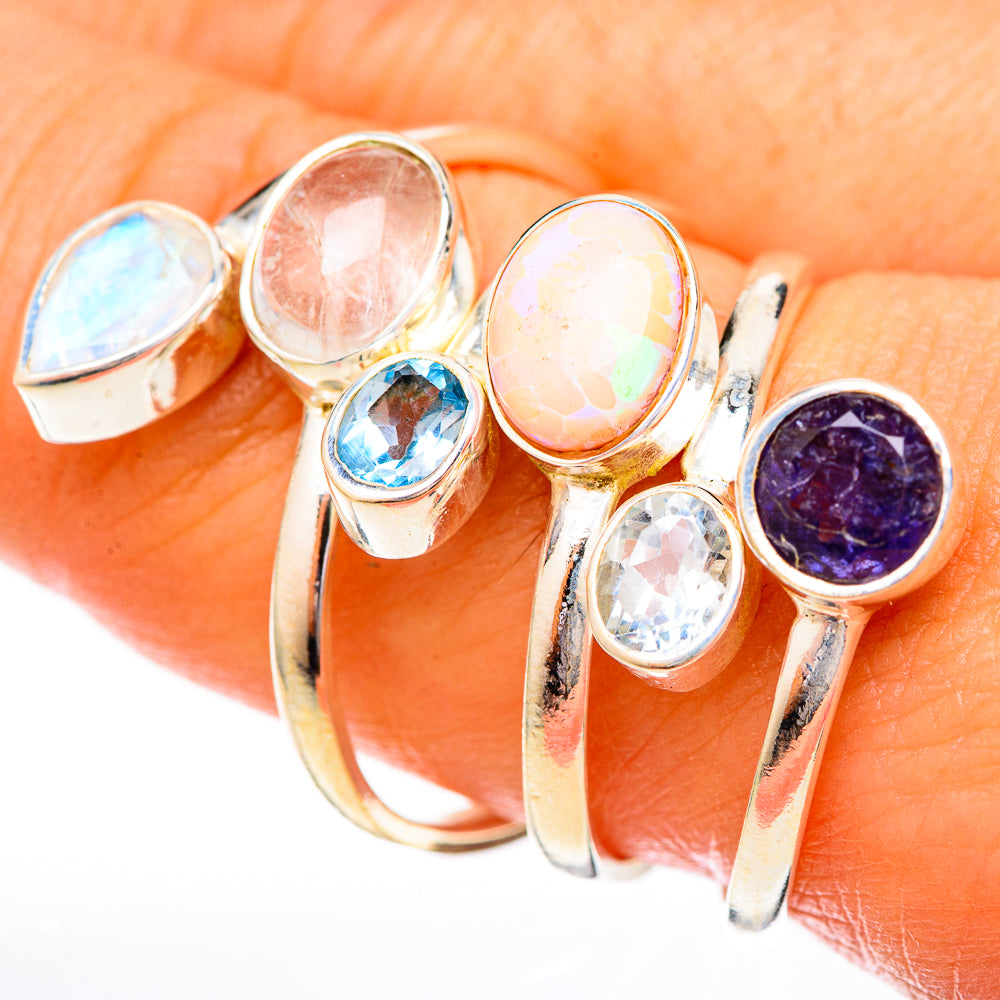 Ethiopian Opal Rings handcrafted by Anasilvercos - RING122893