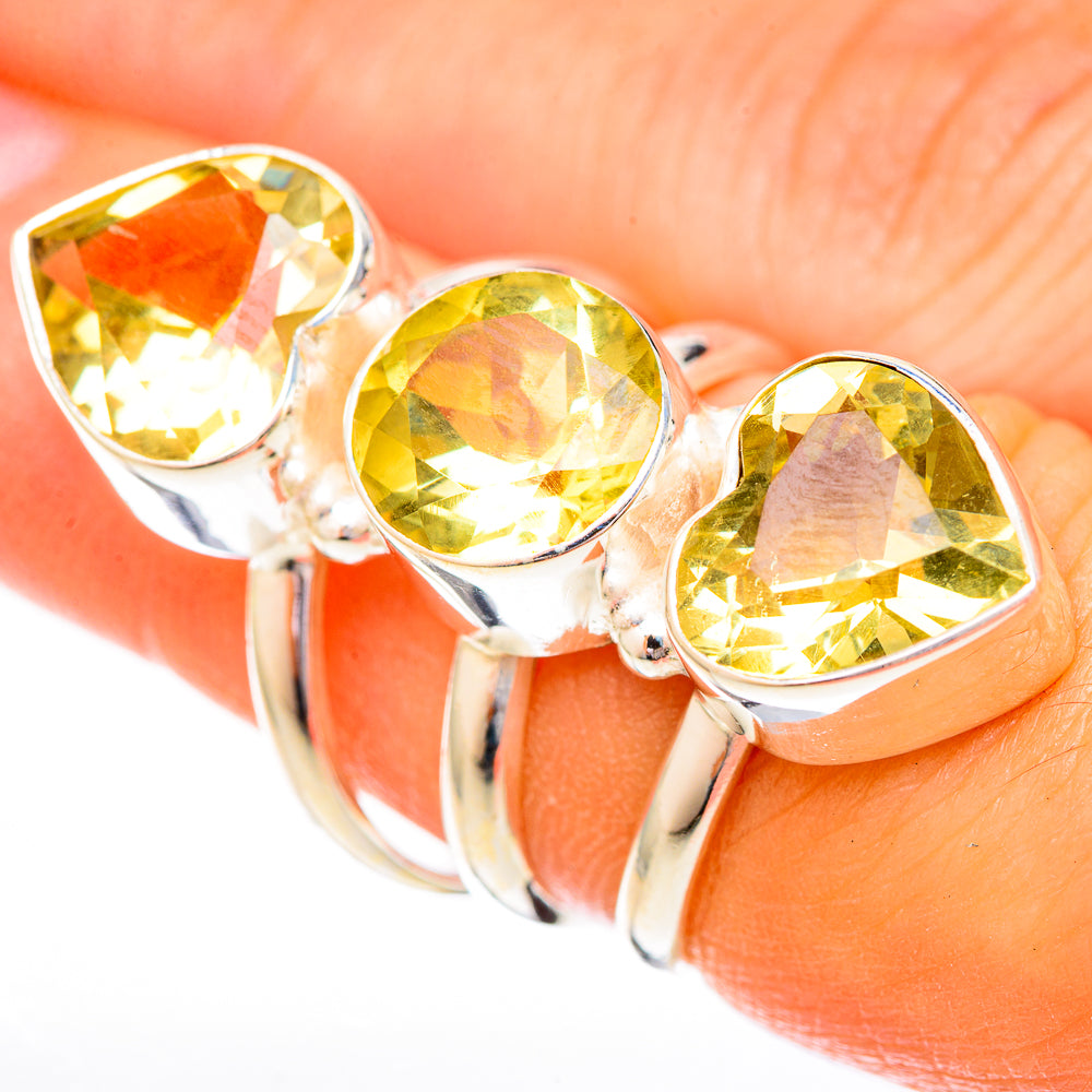 Citrine Rings handcrafted by Anasilvercos - RING122895