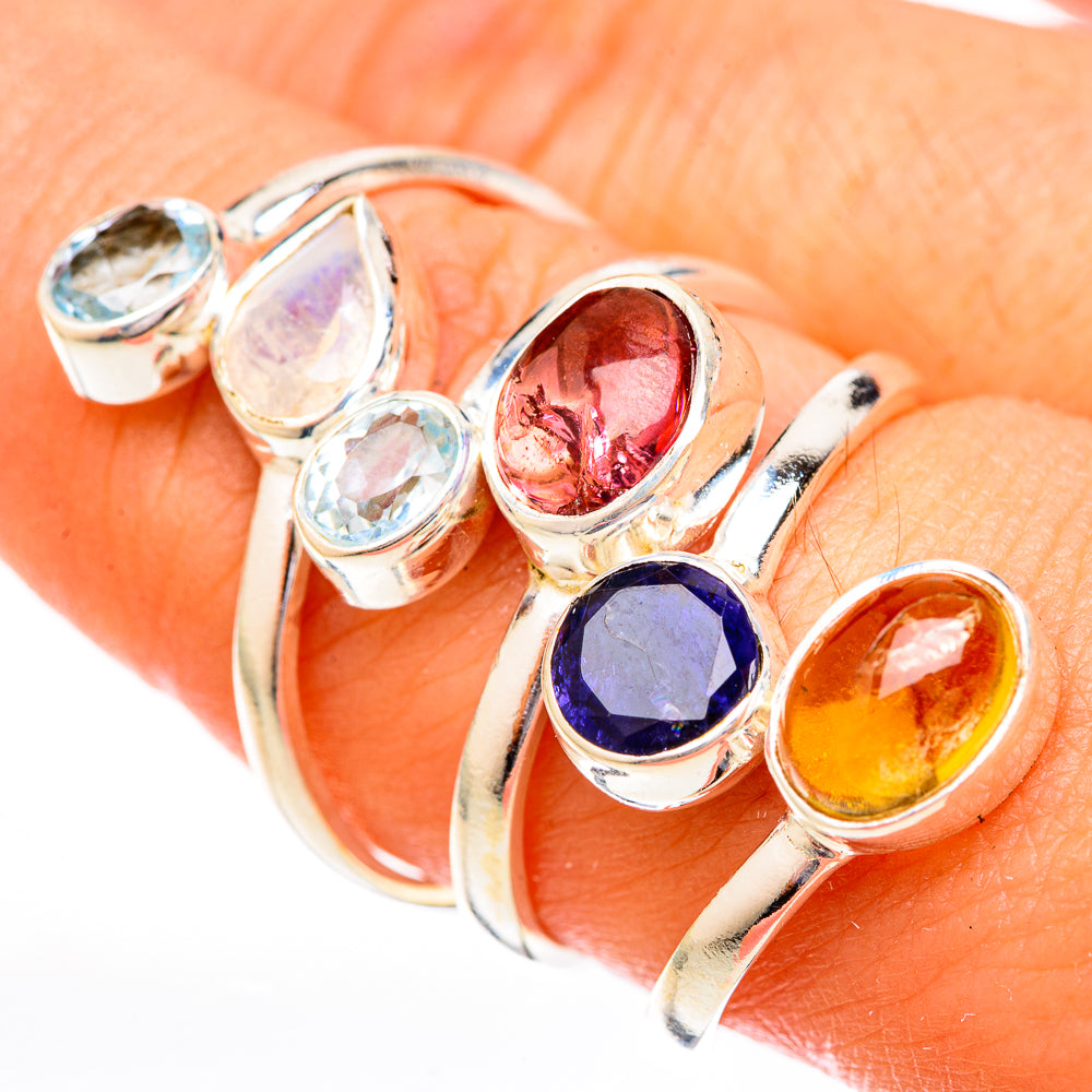 Pink Tourmaline Rings handcrafted by Anasilvercos - RING122934