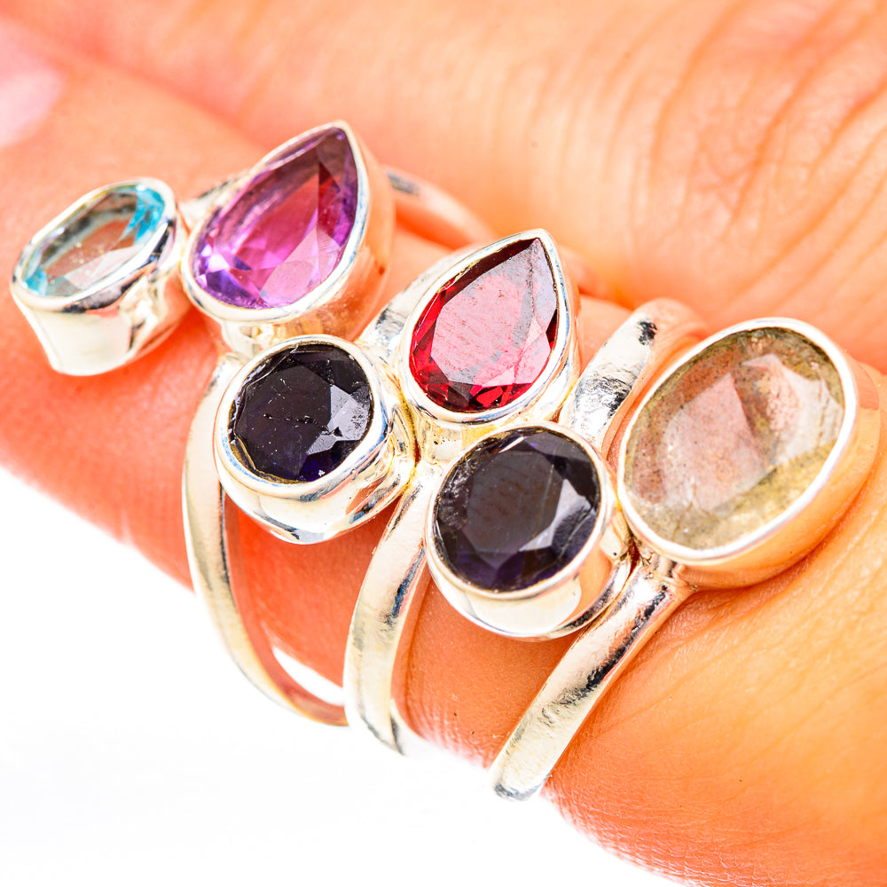 Labradorite Rings handcrafted by Anasilvercos - RING122953