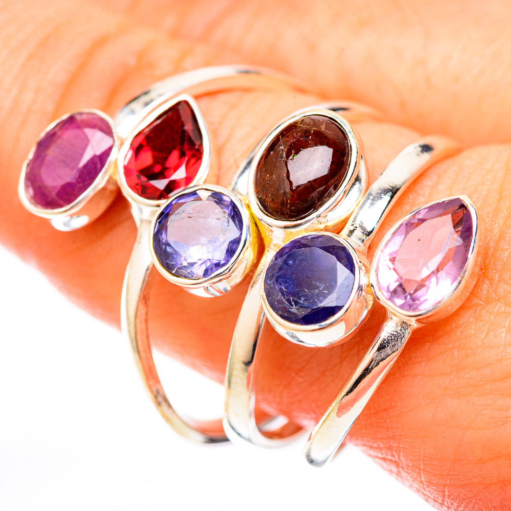 Garnet Rings handcrafted by Anasilvercos - RING122964