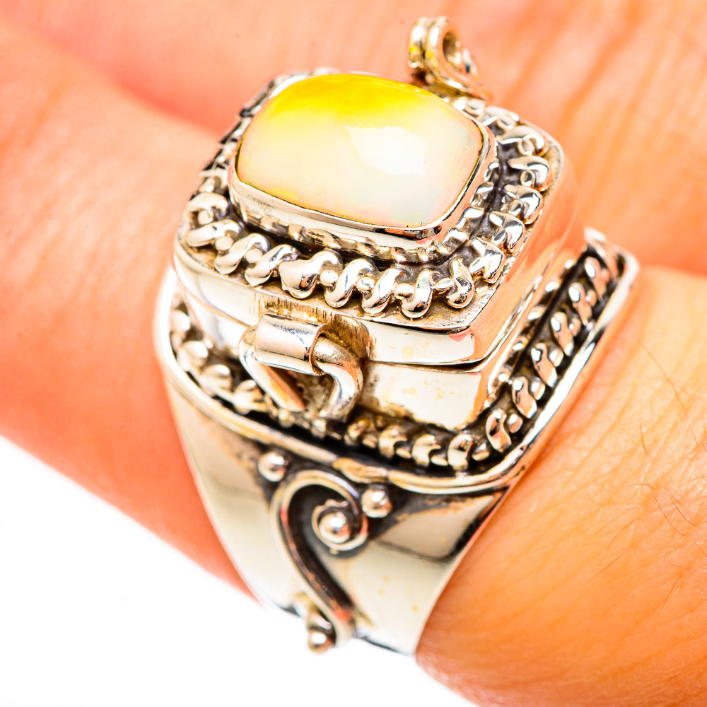Ethiopian Opal Rings handcrafted by Anasilvercos - RING122992