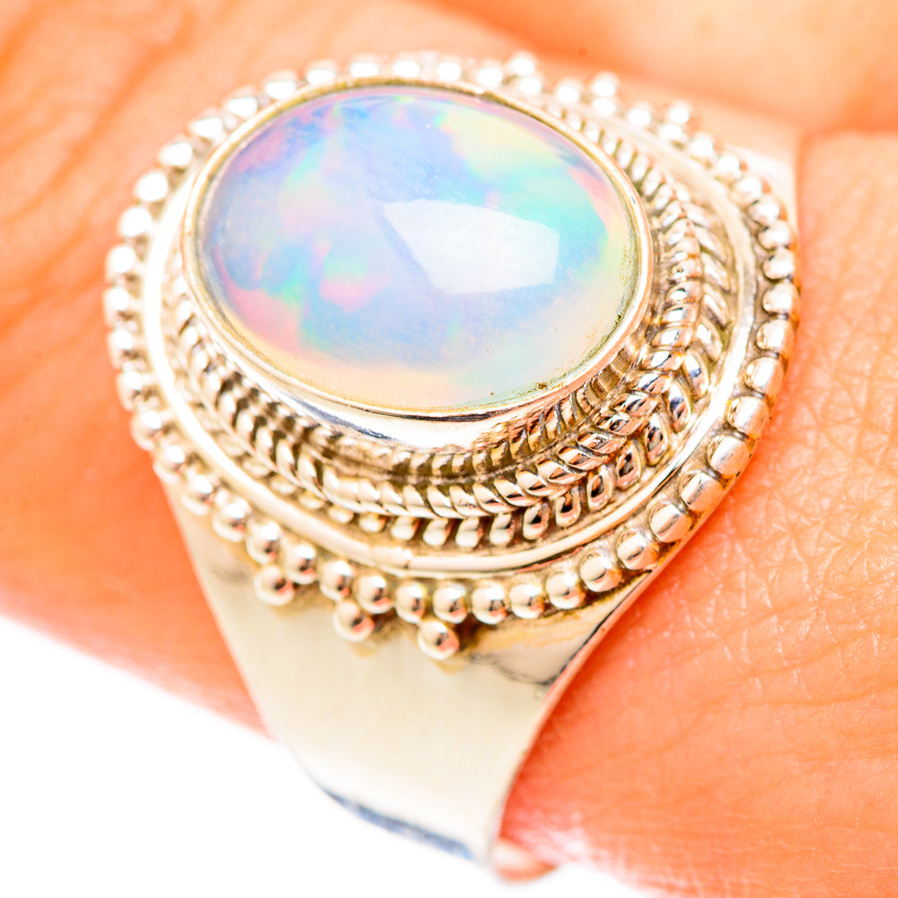 Ethiopian Opal Rings handcrafted by Anasilvercos - RING123052