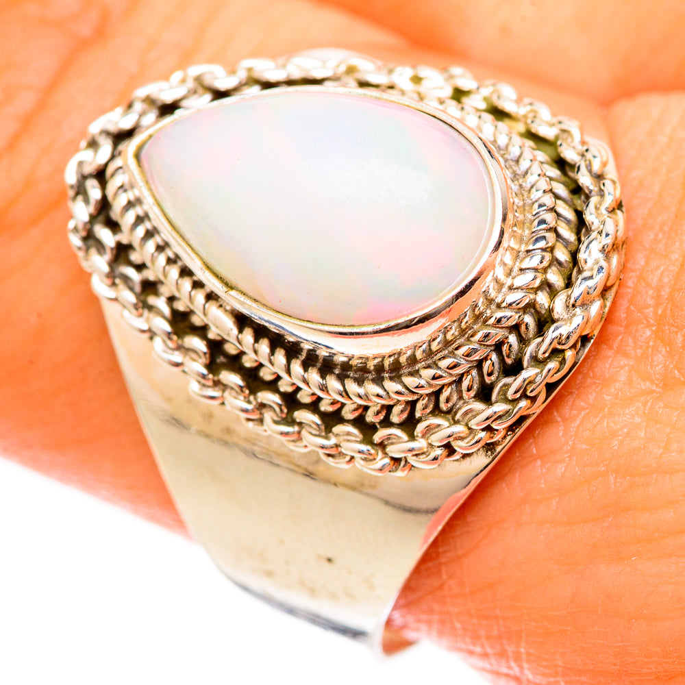 Ethiopian Opal Rings handcrafted by Anasilvercos - RING123053