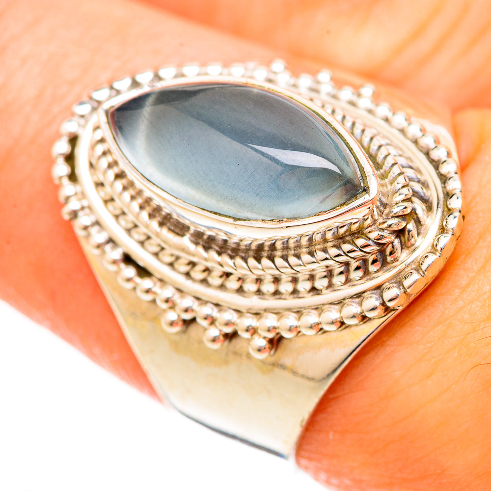 Aquamarine Rings handcrafted by Anasilvercos - RING123056