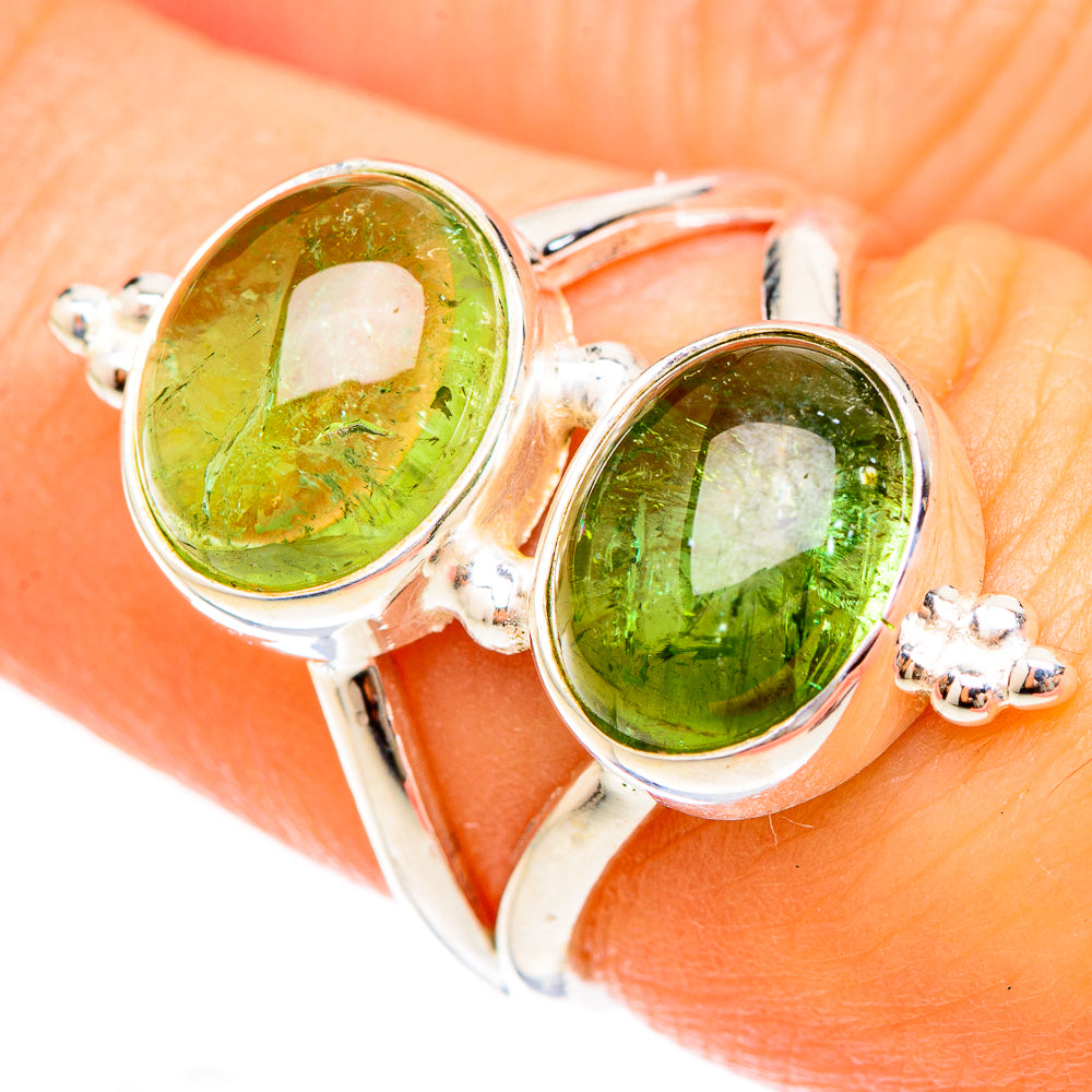 Prehnite Rings handcrafted by Anasilvercos - RING123061