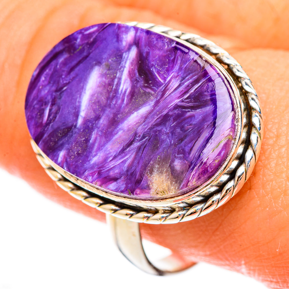 Charoite Rings handcrafted by Anasilvercos - RING123064