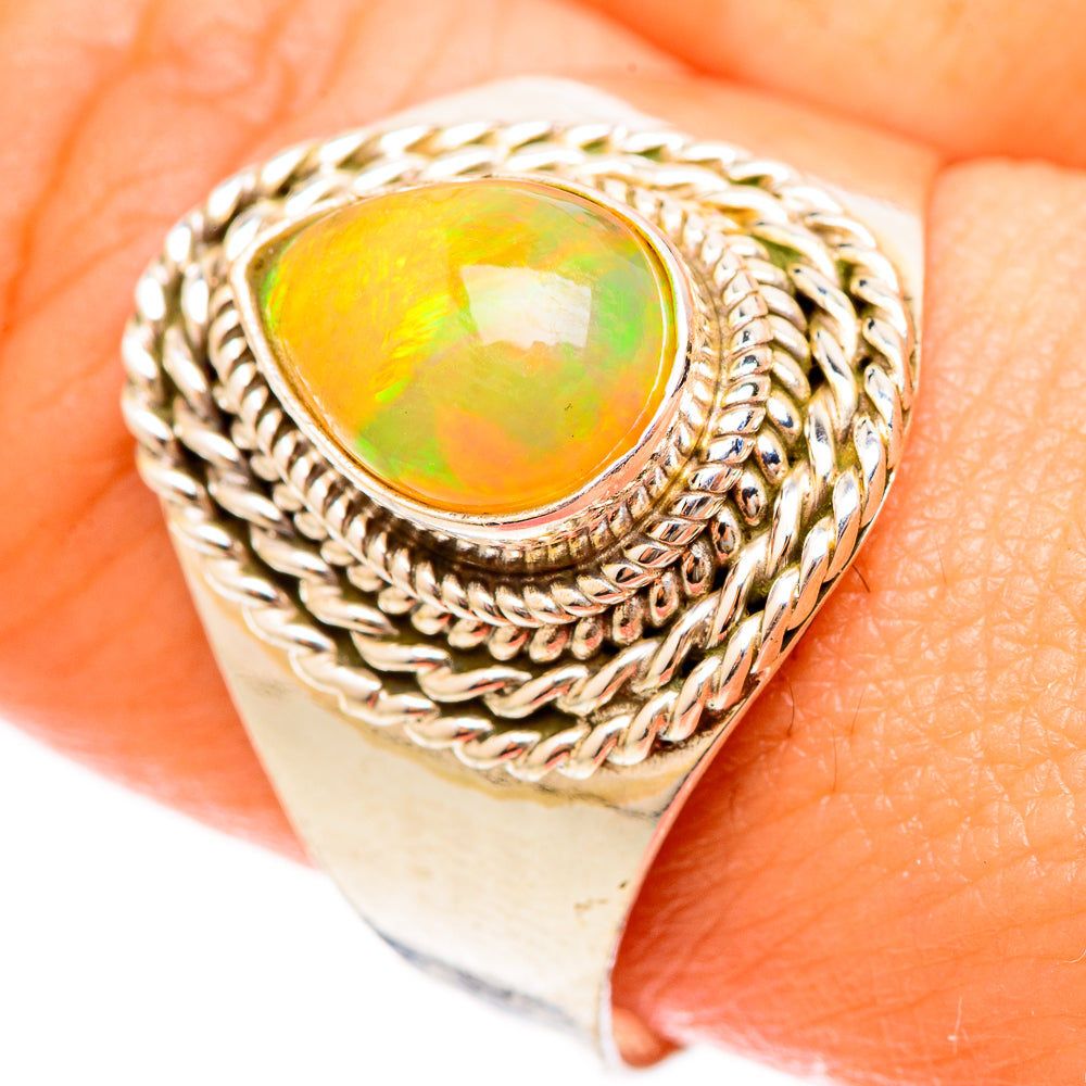 Ethiopian Opal Rings handcrafted by Anasilvercos - RING123070