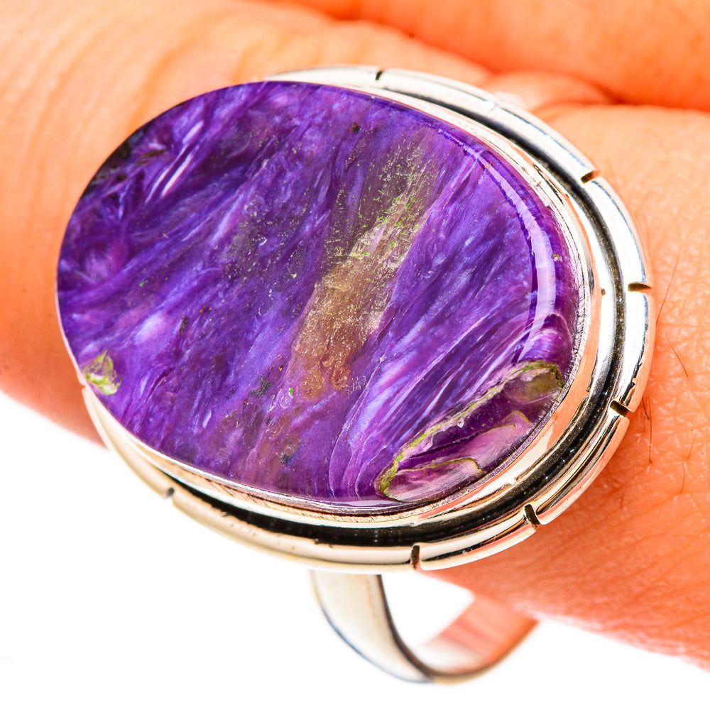 Charoite Rings handcrafted by Anasilvercos - RING123131