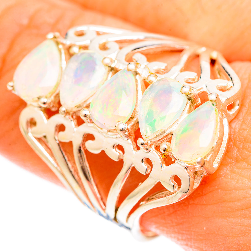 Ethiopian Opal Rings handcrafted by Anasilvercos - RING123134