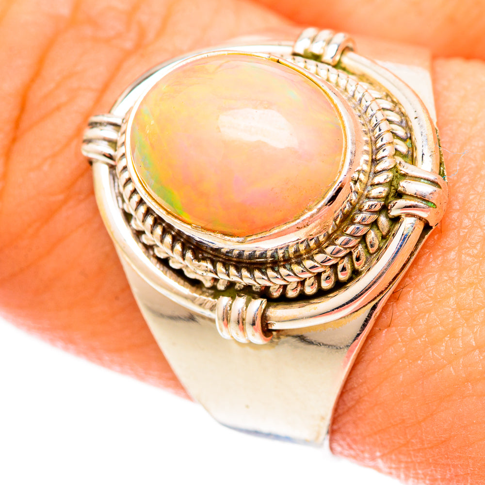 Ethiopian Opal Rings handcrafted by Anasilvercos - RING123137