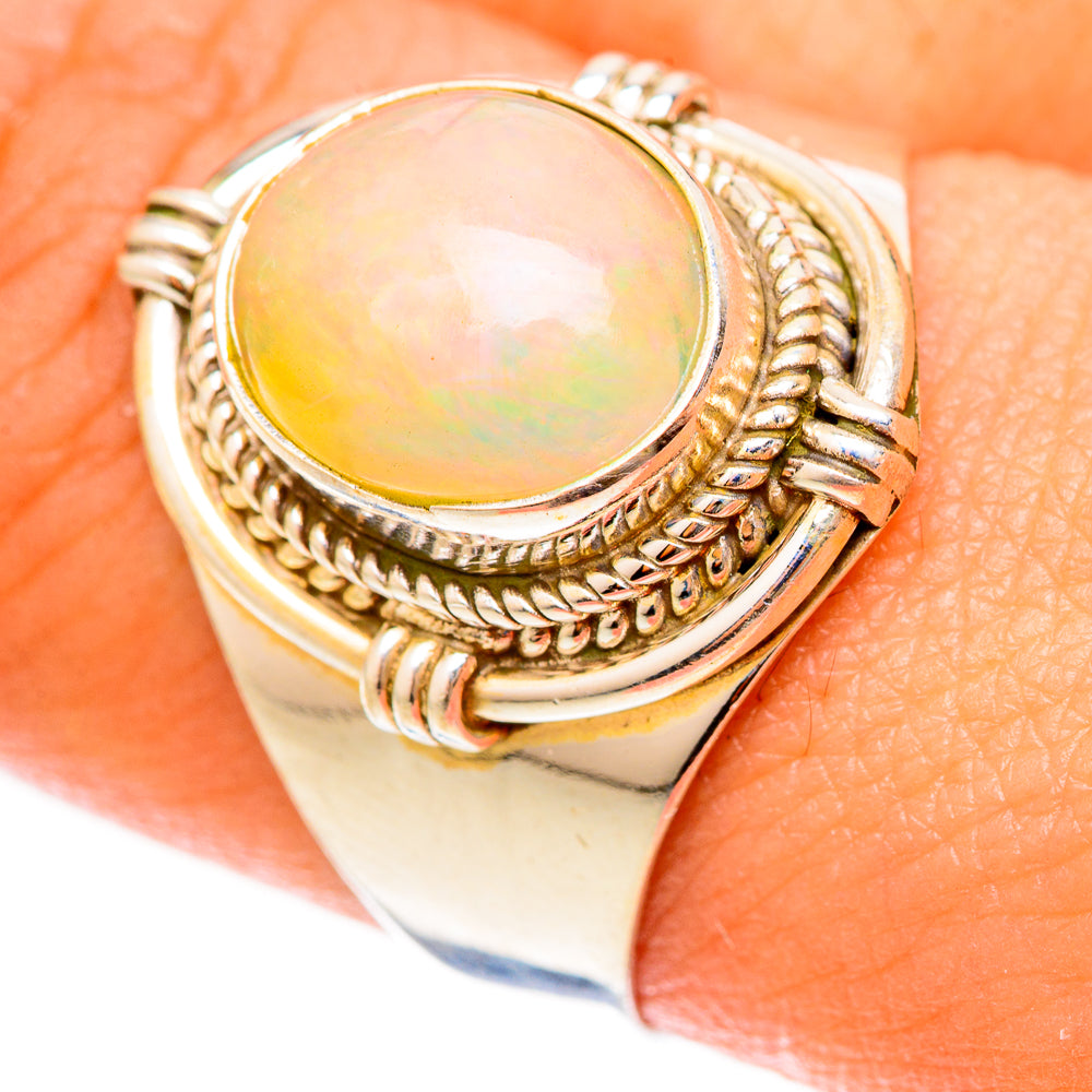 Ethiopian Opal Rings handcrafted by Anasilvercos - RING123150