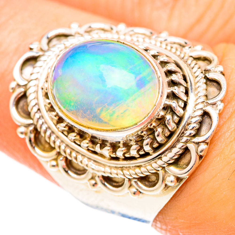 Ethiopian Opal Rings handcrafted by Anasilvercos - RING123152