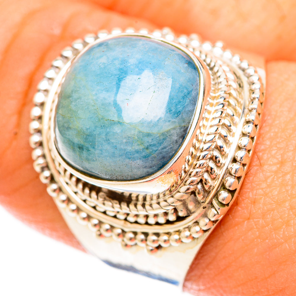Aquamarine Rings handcrafted by Anasilvercos - RING123161