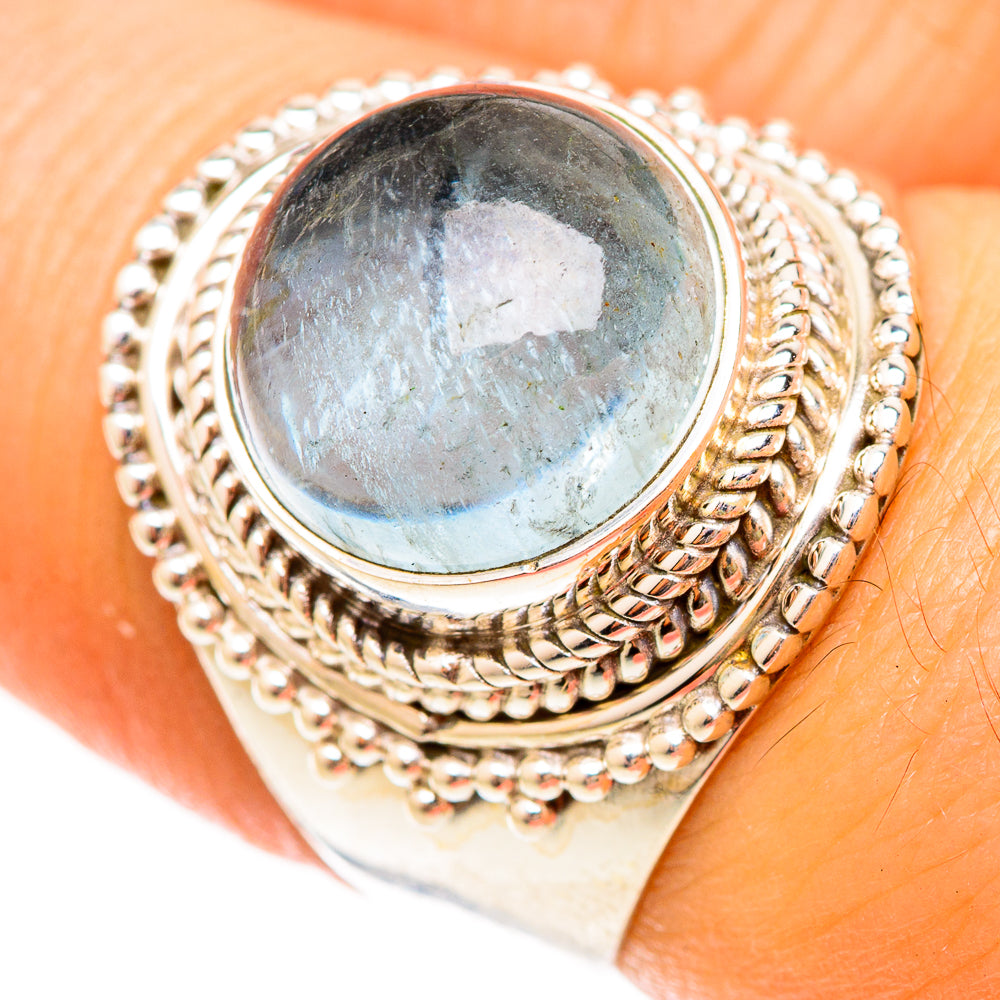 Aquamarine Rings handcrafted by Anasilvercos - RING123173