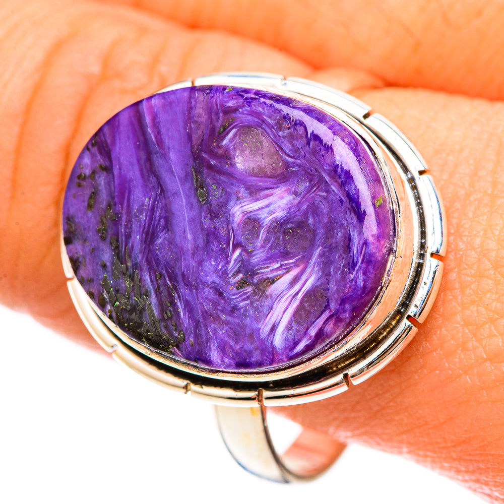 Charoite Rings handcrafted by Anasilvercos - RING123183