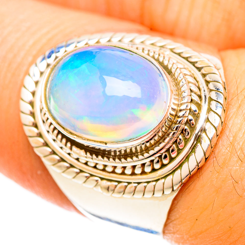 Ethiopian Opal Rings handcrafted by Anasilvercos - RING123184