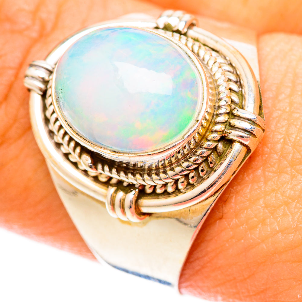 Ethiopian Opal Rings handcrafted by Anasilvercos - RING123186