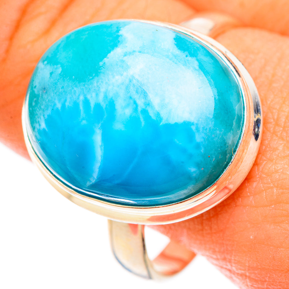 Larimar Rings handcrafted by Anasilvercos - RING123197