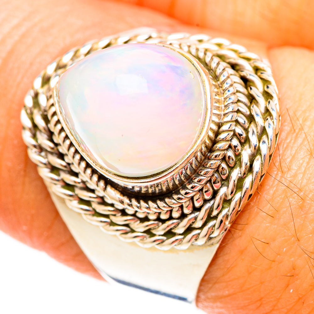 Ethiopian Opal Rings handcrafted by Anasilvercos - RING123217