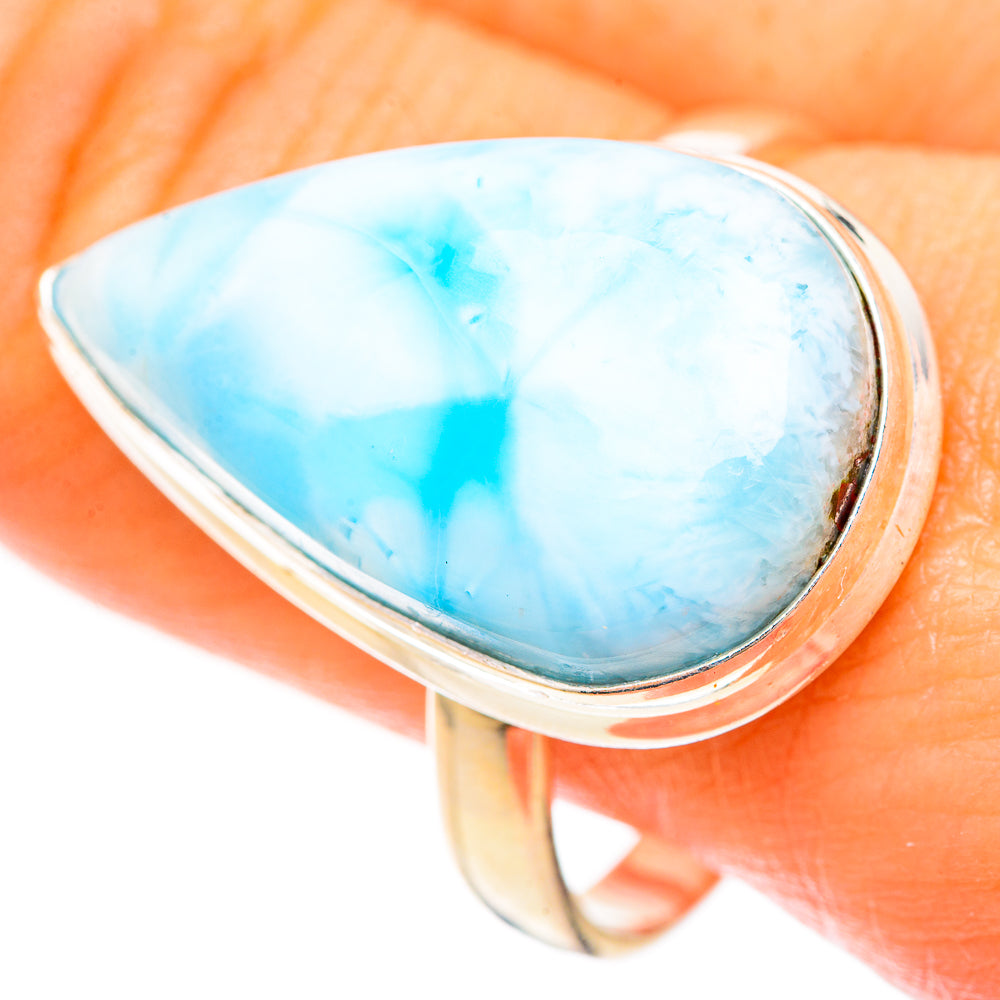 Larimar Rings handcrafted by Anasilvercos - RING123268