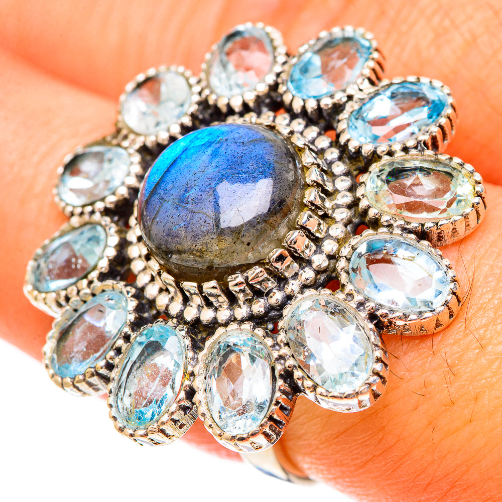 Labradorite Rings handcrafted by Anasilvercos - RING123278