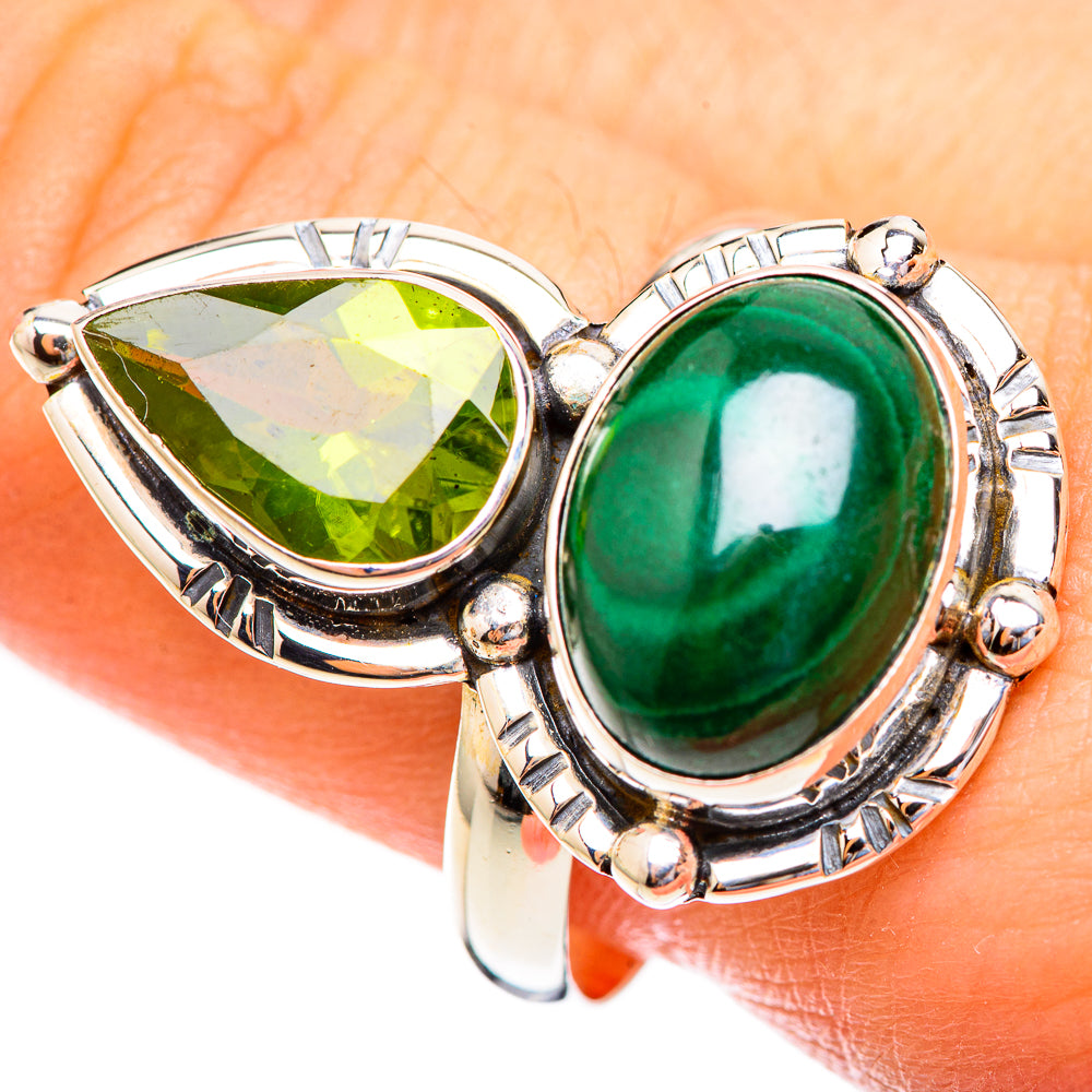 Malachite Rings handcrafted by Anasilvercos - RING123289