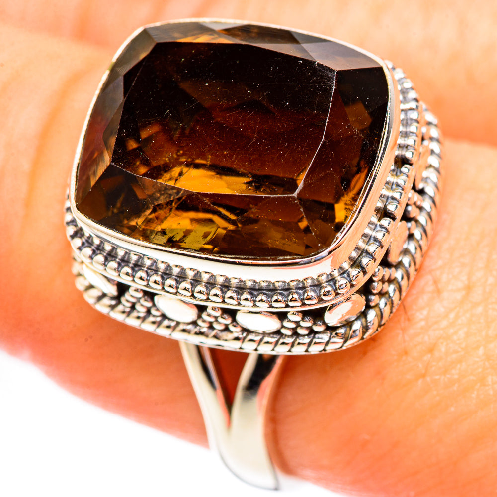 Smoky Quartz Rings handcrafted by Anasilvercos - RING123290