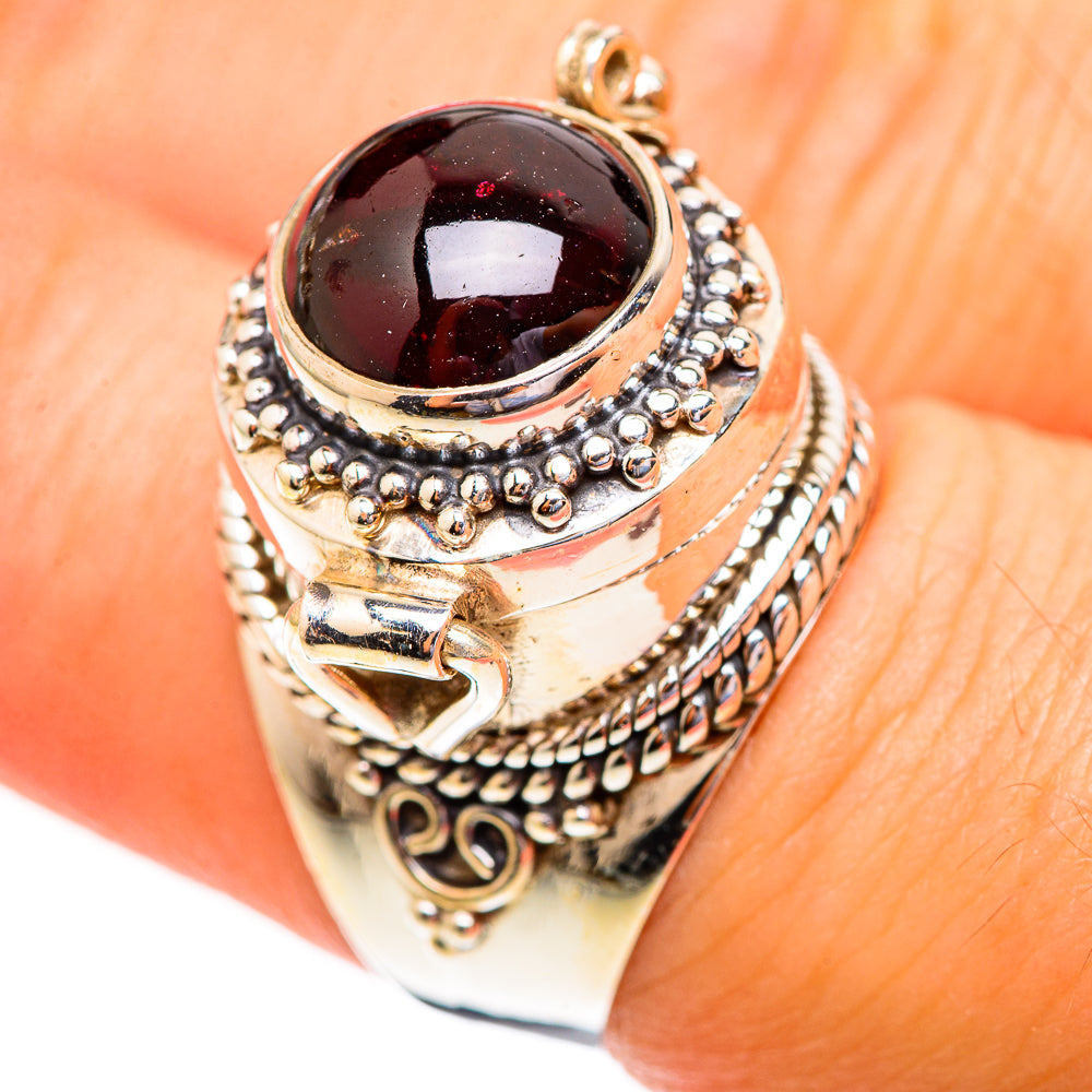 Garnet Rings handcrafted by Anasilvercos - RING123297