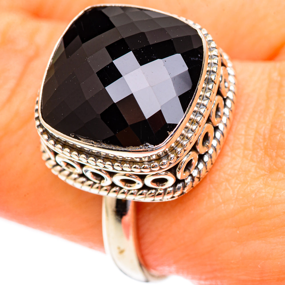 Black Onyx Rings handcrafted by Anasilvercos - RING123298