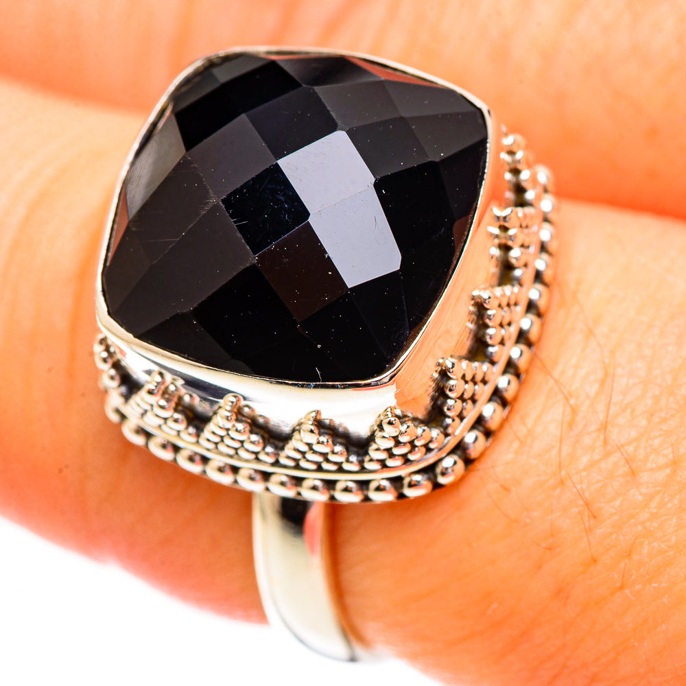 Black Onyx Rings handcrafted by Anasilvercos - RING123299