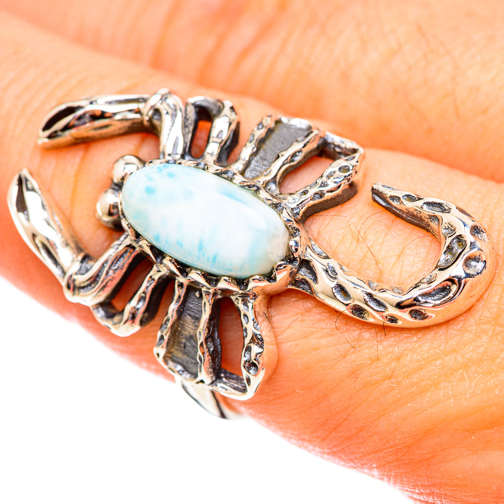 Larimar Rings handcrafted by Anasilvercos - RING123305