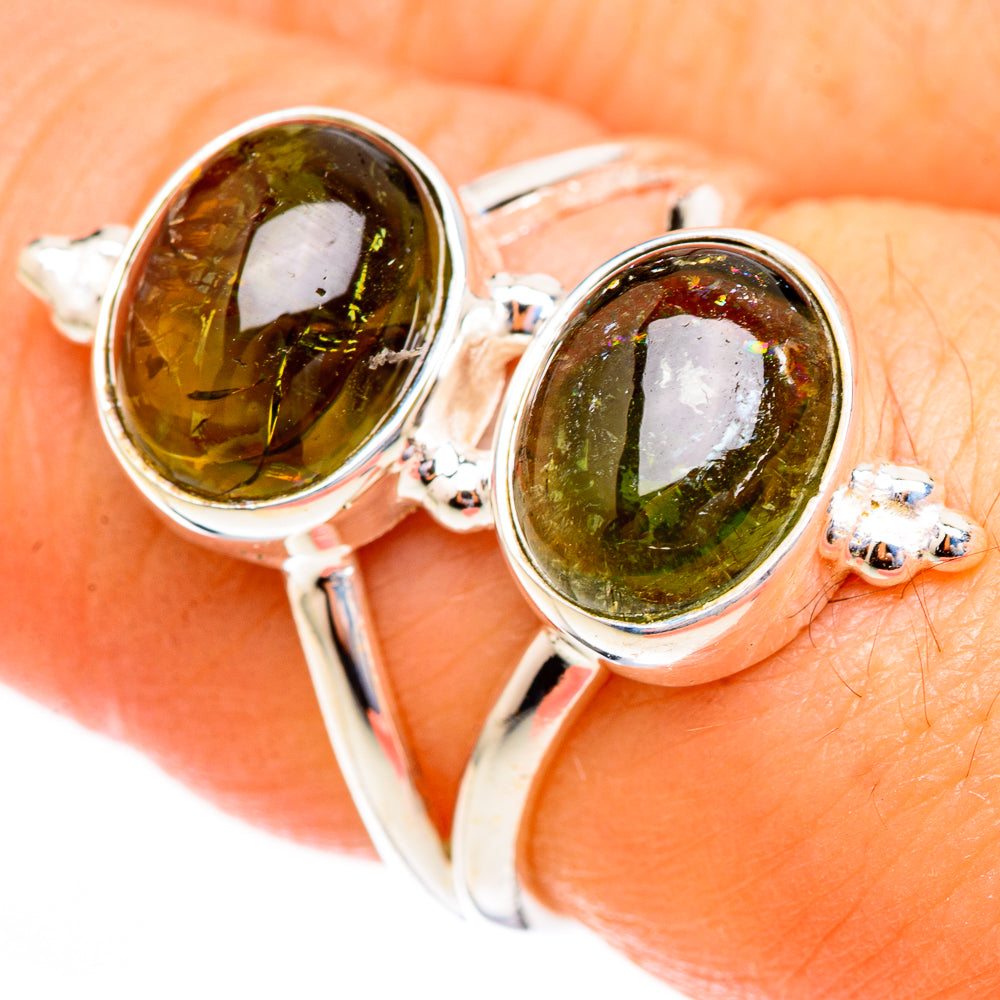 Peridot Rings handcrafted by Anasilvercos - RING123311