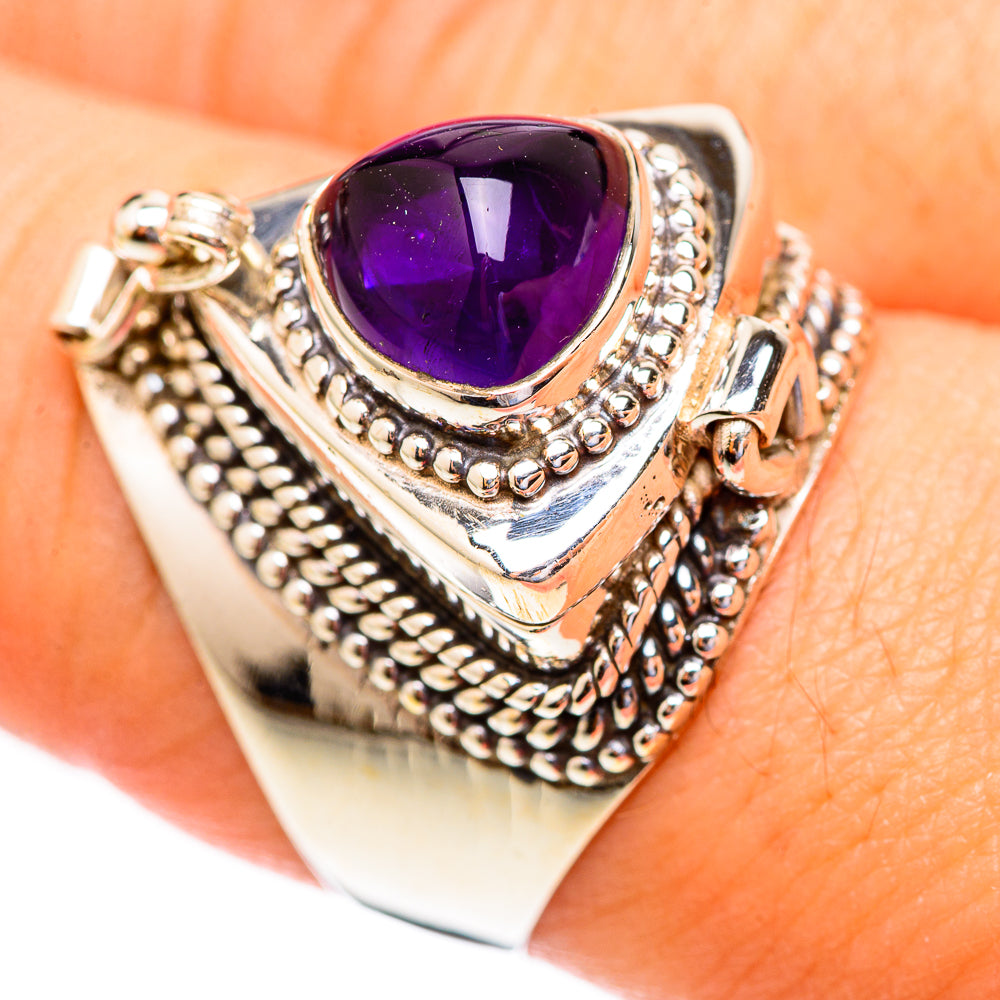 Amethyst Rings handcrafted by Anasilvercos - RING123317