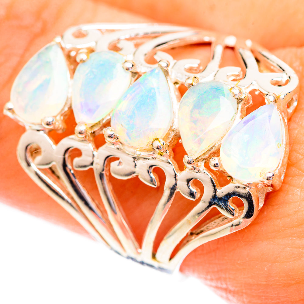 Ethiopian Opal Rings handcrafted by Anasilvercos - RING123323