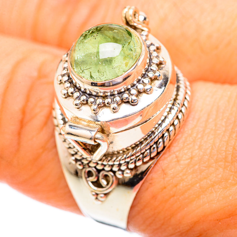 Prehnite Rings handcrafted by Anasilvercos - RING123332