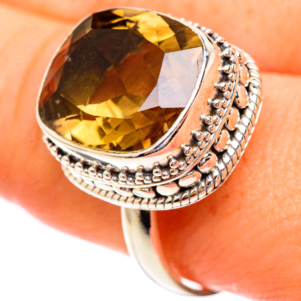 Smoky Quartz Rings handcrafted by Anasilvercos - RING123333