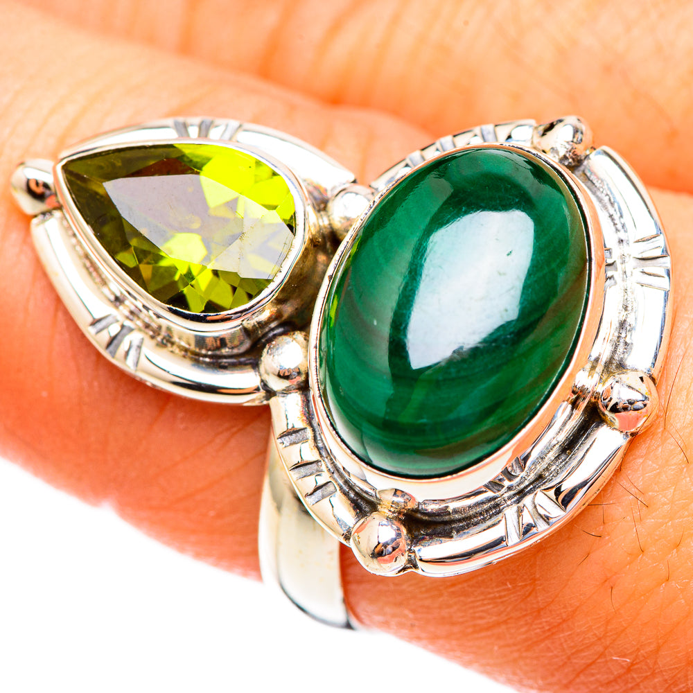 Malachite Rings handcrafted by Anasilvercos - RING123388