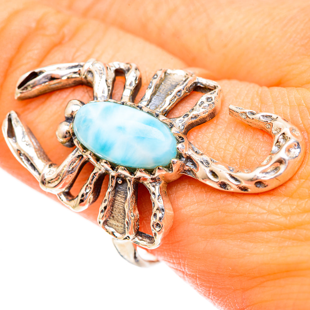 Larimar Rings handcrafted by Anasilvercos - RING123427