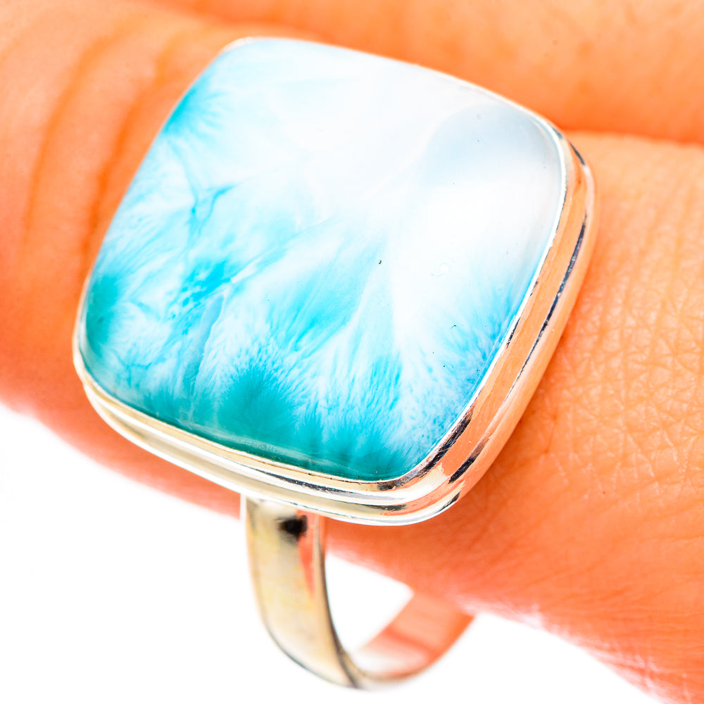 Larimar Rings handcrafted by Anasilvercos - RING123432