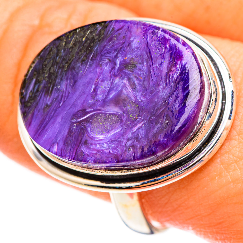 Charoite Rings handcrafted by Anasilvercos - RING123464