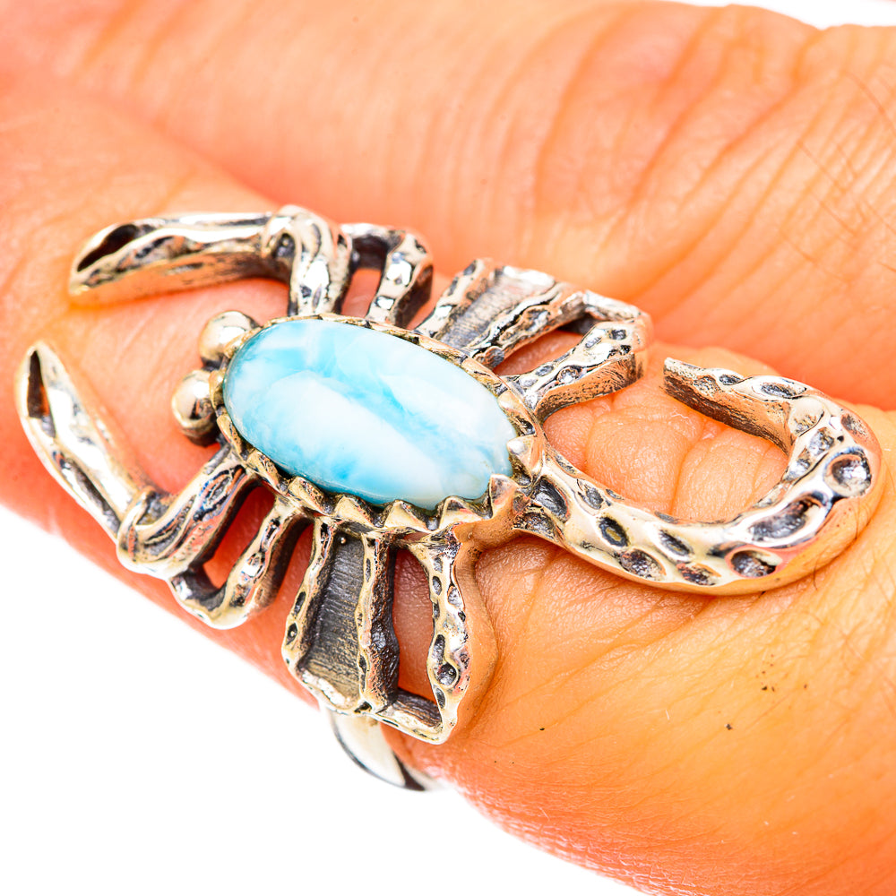 Larimar Rings handcrafted by Anasilvercos - RING123470