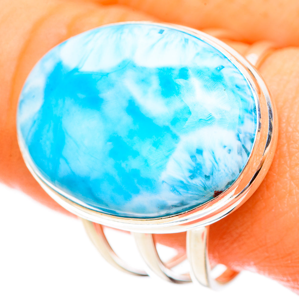 Larimar Rings handcrafted by Anasilvercos - RING123483