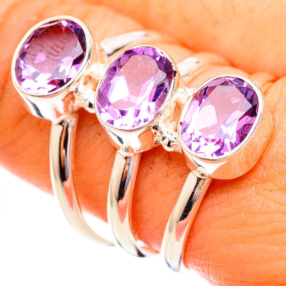 Amethyst Rings handcrafted by Anasilvercos - RING123494