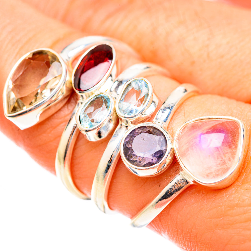 Rose Quartz Rings handcrafted by Anasilvercos - RING123503