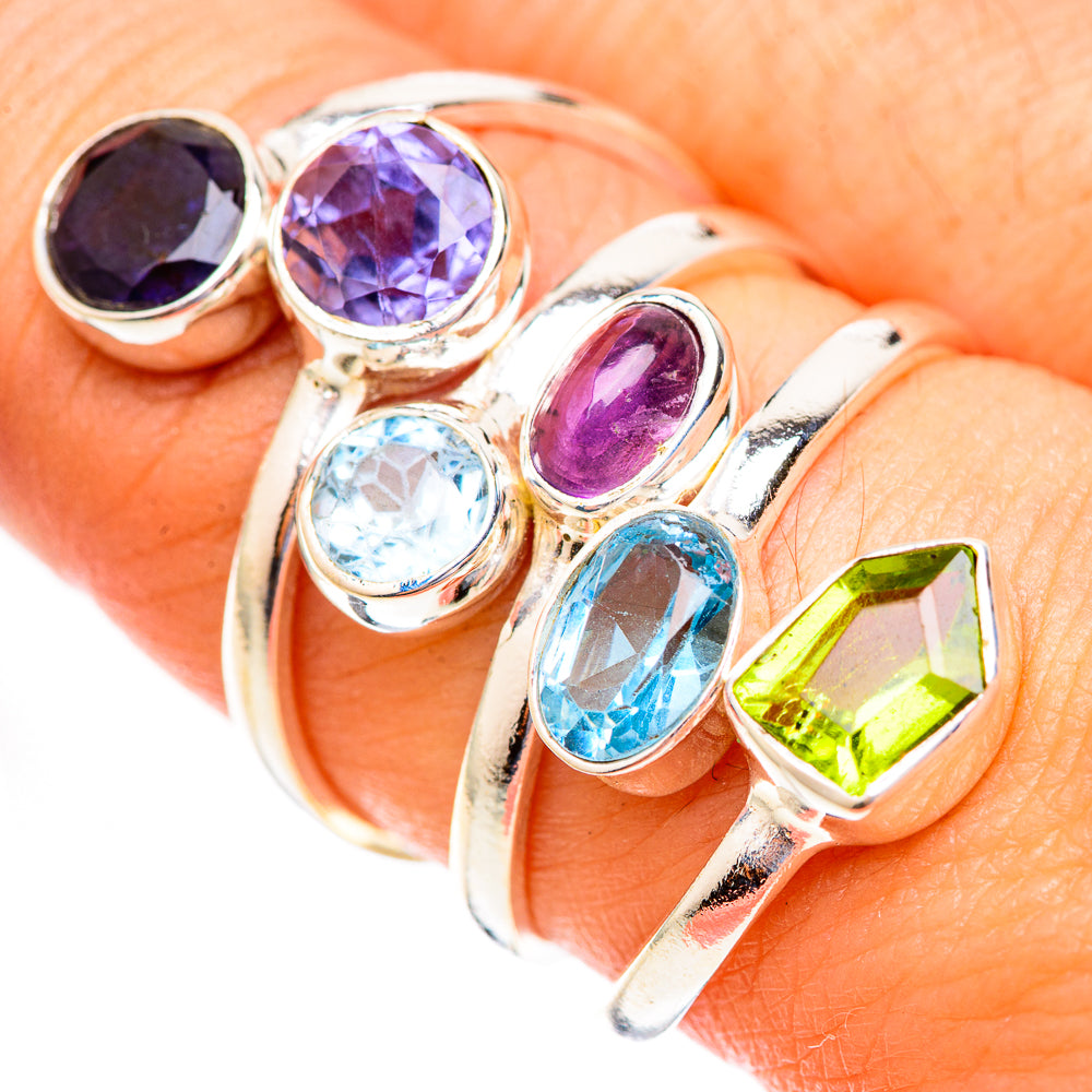 Swiss Blue Topaz Rings handcrafted by Anasilvercos - RING123527