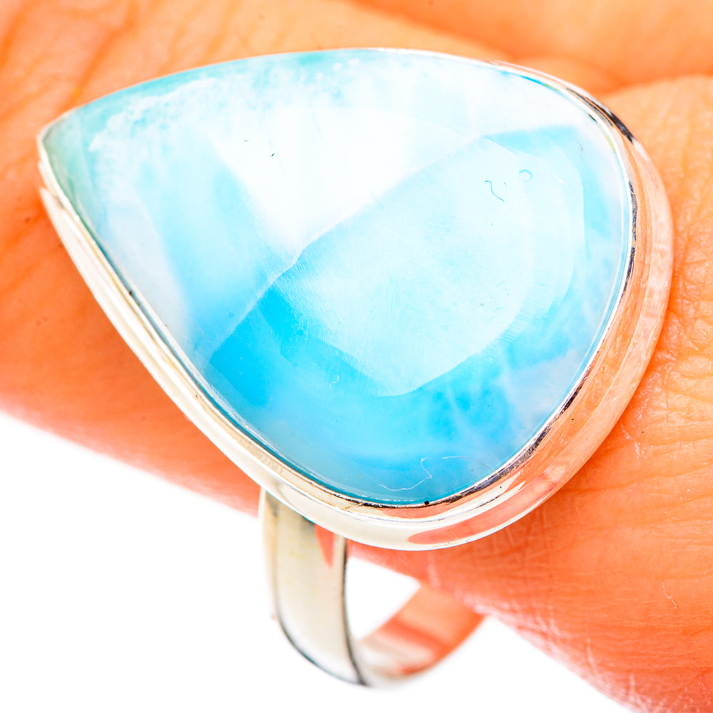 Larimar Rings handcrafted by Anasilvercos - RING123551