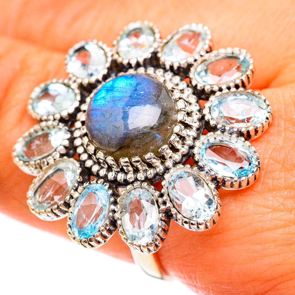 Labradorite Rings handcrafted by Anasilvercos - RING123570