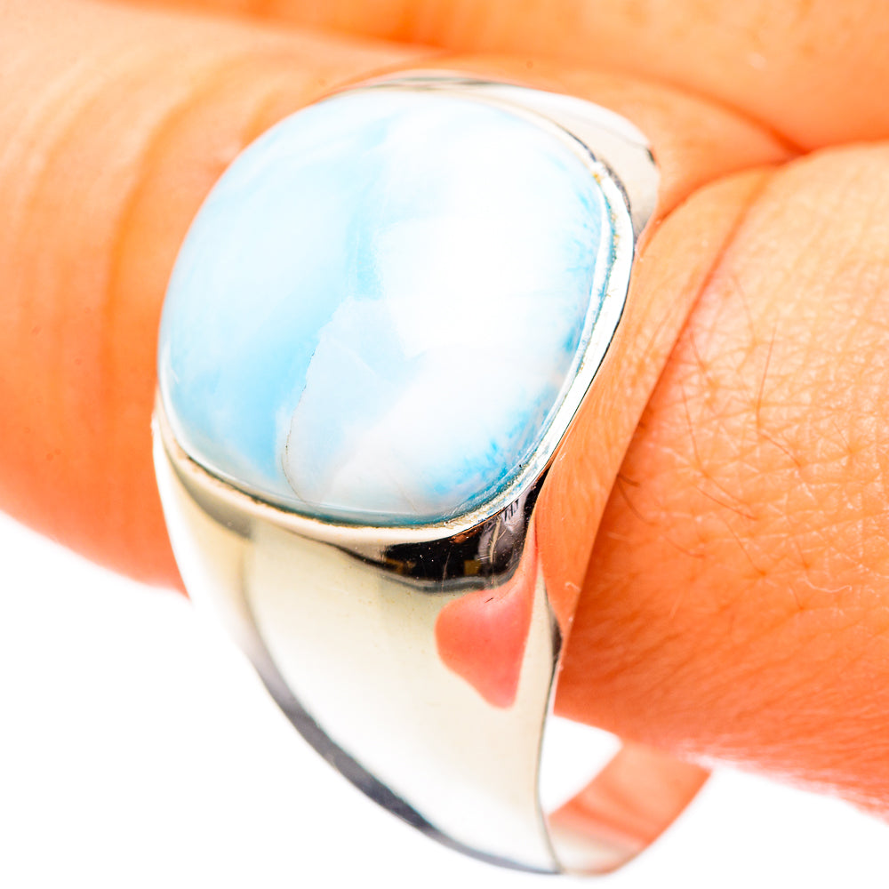 Larimar Rings handcrafted by Anasilvercos - RING123588